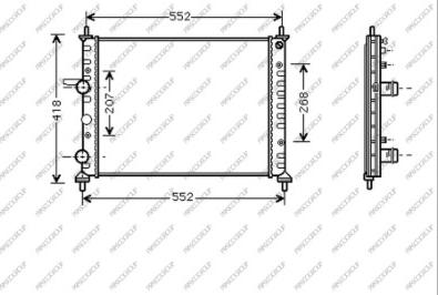 Prasco FT137R011 - Radiator, engine cooling autospares.lv