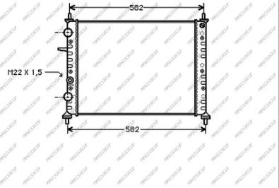 Prasco FT137R013 - Radiator, engine cooling autospares.lv