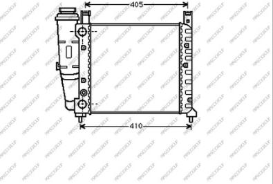 Prasco FT127R009 - Radiator, engine cooling autospares.lv