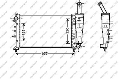 Prasco FT340R007 - Radiator, engine cooling autospares.lv