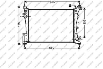 Prasco FT342R003 - Radiator, engine cooling autospares.lv