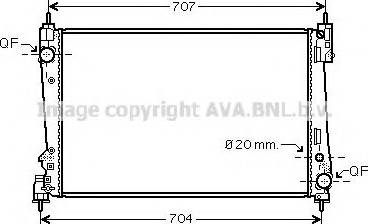 Prasco FT2401 - Radiator, engine cooling autospares.lv