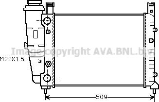 Prasco FT2040 - Radiator, engine cooling autospares.lv