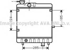 Prasco FT2028 - Radiator, engine cooling autospares.lv