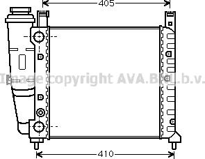 Prasco FT2076 - Radiator, engine cooling autospares.lv