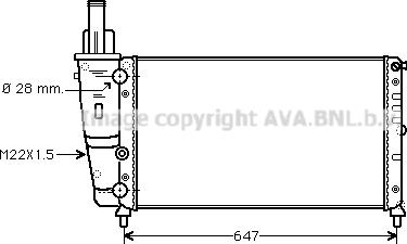 Prasco FTA2140 - Radiator, engine cooling autospares.lv