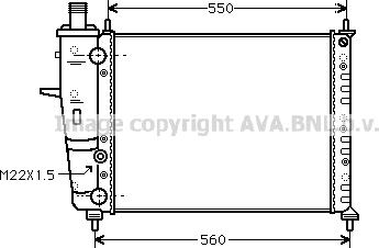 Prasco FT2160 - Radiator, engine cooling autospares.lv