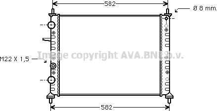 Prasco FT2162 - Radiator, engine cooling autospares.lv