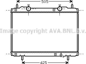 Prasco FT2167 - Radiator, engine cooling autospares.lv