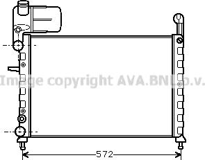 Prasco FT2101 - Radiator, engine cooling autospares.lv