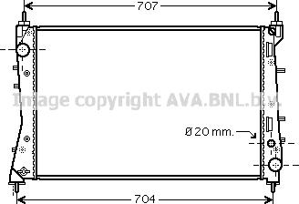 Prasco FT2359 - Radiator, engine cooling autospares.lv