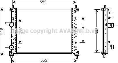 Prasco FT2326 - Radiator, engine cooling autospares.lv