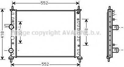 Prasco FT2201 - Radiator, engine cooling autospares.lv