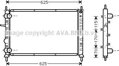 Prasco FT2231 - Radiator, engine cooling autospares.lv