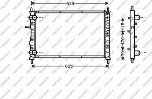 Prasco FT715R004 - Radiator, engine cooling autospares.lv