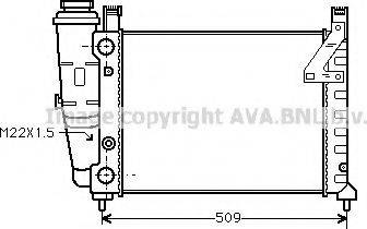 Prasco FTA2040 - Radiator, engine cooling autospares.lv