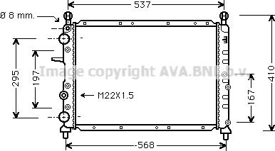 Prasco FTA2109 - Radiator, engine cooling autospares.lv