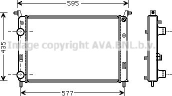 Prasco FTA2316 - Radiator, engine cooling autospares.lv