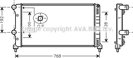 Prasco FTA2250 - Radiator, engine cooling autospares.lv