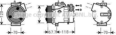 Prasco FTAK384 - Compressor, air conditioning autospares.lv