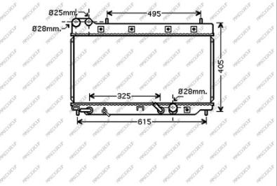 Prasco HD322R002 - Radiator, engine cooling autospares.lv