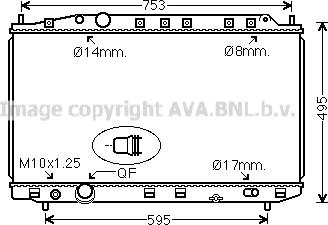 Prasco HD2300 - Radiator, engine cooling autospares.lv