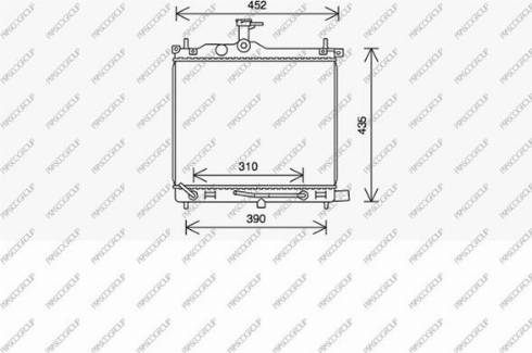 Prasco HN002R002 - Radiator, engine cooling autospares.lv