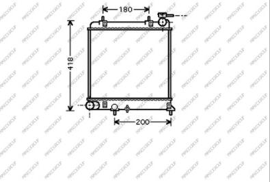 Prasco HN016R001 - Radiator, engine cooling autospares.lv