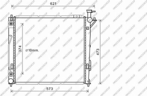 Prasco HN818R001 - Radiator, engine cooling autospares.lv