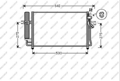 Prasco HN330C001 - Condenser, air conditioning autospares.lv