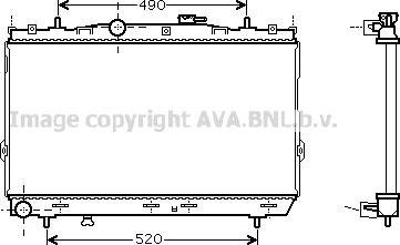 Prasco HY2095 - Radiator, engine cooling autospares.lv