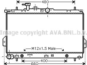 Prasco HY2096 - Radiator, engine cooling autospares.lv