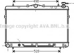 Prasco HY2044 - Radiator, engine cooling autospares.lv