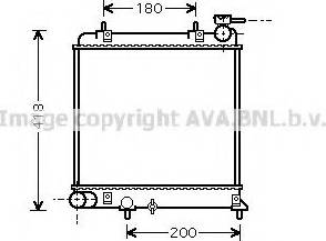 Prasco HY2085 - Radiator, engine cooling autospares.lv