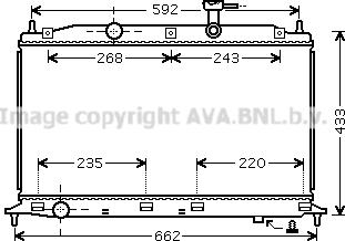 Prasco HY2188 - Radiator, engine cooling autospares.lv