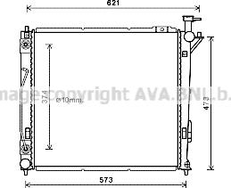 Prasco HY2339 - Radiator, engine cooling autospares.lv