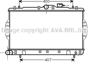 Prasco HYA2047 - Radiator, engine cooling autospares.lv