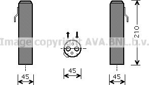 Prasco HYD218 - Dryer, air conditioning autospares.lv