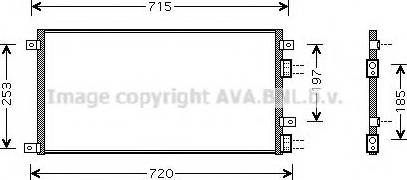 Prasco IV5058 - Condenser, air conditioning autospares.lv