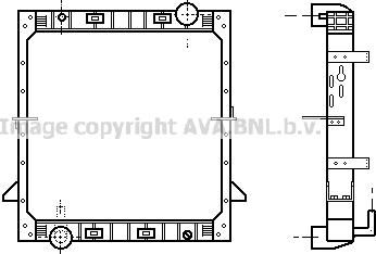 Prasco IV2060 - Radiator, engine cooling autospares.lv