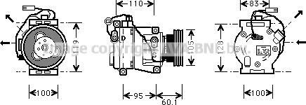 Prasco IVK064 - Compressor, air conditioning autospares.lv