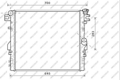 Prasco JE422R001 - Radiator, engine cooling autospares.lv