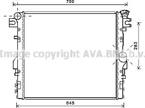 Prasco JE2052 - Radiator, engine cooling autospares.lv