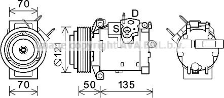 Prasco JEK066 - Compressor, air conditioning autospares.lv