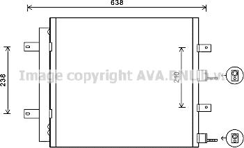 Prasco JR5051D - Condenser, air conditioning autospares.lv