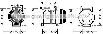 Prasco JRK031 - Compressor, air conditioning autospares.lv