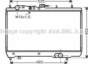 Prasco KA2066 - Radiator, engine cooling autospares.lv