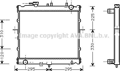 Prasco KA2022 - Radiator, engine cooling autospares.lv