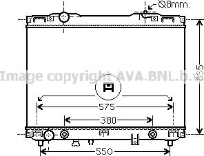 Prasco KA2175 - Radiator, engine cooling autospares.lv