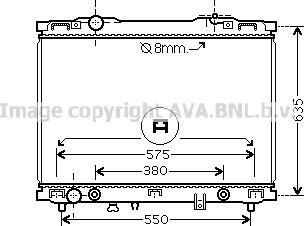 Prasco KAA2057 - Radiator, engine cooling autospares.lv